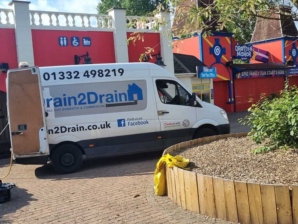Drain 2 Drain Ltd van for drain cleaning services.